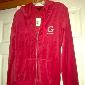 Red G by Guess zip up hoodie- size small